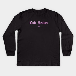 Cult Leader Pink Gothic Pastel Goth Kids Long Sleeve T-Shirt